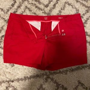 Red shorts